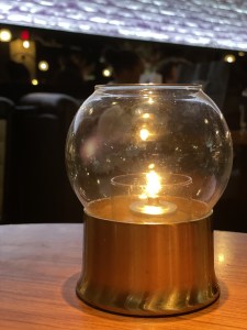 Candle Light Shining in a Dark Room